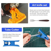 Load image into Gallery viewer, 3D Printer Tools Kit - 3D Printing Accessory with 55Pcs, Blue_1255
