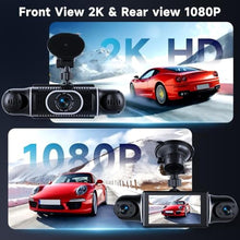 Load image into Gallery viewer, 4 Channel Dash Cam with Front Rear Left Right Cameras, 360 Car Camera System for Driving &amp; Parking, Night Vision, Parking Monitor, G-Sensor, Loop Recording, Multi-Camera Dashcam+64GB Card_198
