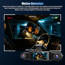 Load image into Gallery viewer, 4-Channel Dash Camera FHD 1080P+480P3 Car Dash Cam, Support 64GB Max, Black_181
