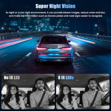 Load image into Gallery viewer, 4-Channel Dash Camera FHD 1080P+480P3 Car Dash Cam, Support 64GB Max, Black_182
