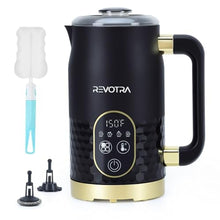 Load image into Gallery viewer, 4 In 1 Digital Milk Frother and Real-Time Temperature Control, BLACKANDGOLD_1
