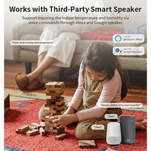 Load image into Gallery viewer, 4-Pack WiFi Temperature Humidity Sensor: Wireless Temperature Humidity Monitor with App Alert, Free Data Storage Export, Smart Indoor Thermometer Hygrometer Compatible with Alexa Google Assistant_1025
