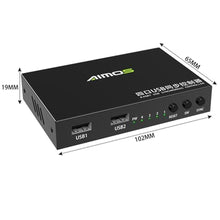 Load image into Gallery viewer, 4 Ports KVM Switch Distributor, DNF Keyboard Mouse Synchronizer, USB Shared Display Synchronization Controller, OneColor_2119
