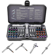 Load image into Gallery viewer, 40 in 1 Magnetic Ratchet Screwdriver Set, Multi Bit DIY Magnetic Screwdriver Set with Detachable Ratchet Handle, Portable Precision Repair Tool Kit for Furniture, Electronics, Bicycle New Tools 2026, Black_1
