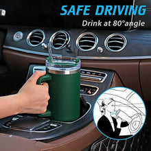Load image into Gallery viewer, 40 oz Tumbler with Handle | Stainless Steel Insulated Tumblers with Lids and Straw | Insulated Travel Mug Iced Coffee Cup | Keeps Cold for 34 Hours | Dishwasher Safe, BPA Free | Sage Green, ASageGreen_7810
