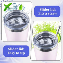 Load image into Gallery viewer, 40 oz Tumbler with Lids and Straws Double Wall Vacuum Insulated Tumbler Cup,Stainless Steel Leak-proof Thermal Tumbler Powder Coated Travel Coffee Mug for Cold and Hot Drinks,Gardient Purple, GardientPurple_5121
