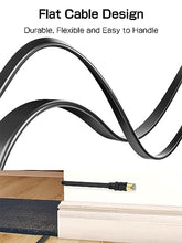Load image into Gallery viewer, Senetem Cat 8 Ethernet Cable 25FT, High Speed 40Gbps 2000Mhz Flat Internet Network Patch Cord, RJ45 Shielded Outdoor&amp;Indoor LAN Cable, Compatible for Gaming, PC, PS5/4/3, Xbox, Modem, Router
