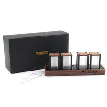 Load image into Gallery viewer, ClocTeck Nixie Tube Clock Walnut Digital Clock, Support Wi-Fi Time SYNC, Alarm &amp; Timer, 12/24H Display, A Retro Gift for Friends
