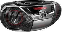 Load image into Gallery viewer, Philips Portable Boombox CD Player Bluetooth FM Radio MP3 Mega Bass Reflex Stereo Sound System with NFC, 12W, USB Input, Headphone Jack, and LCD Display
