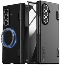Load image into Gallery viewer, VRS DESIGN Terra Guard Modern for Galaxy Z Fold 7 (2025) – Magnetic Phone Case with Built-in Screen Protector, Rugged Dual Layer Protection &amp; Spring-Loaded Hinge Cover (Matte Black)
