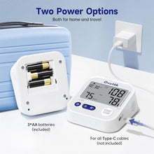 Load image into Gallery viewer, Ovutek Blood Pressure Monitors for Home Use Upper Arm FSA HSA Eligible, 8.7"-16.5" BP Cuff with 245 Sets for 3 Users, Large Display Automatic Digital Blood Pressure Machine with Batteries
