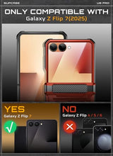Load image into Gallery viewer, SUPCASE for Samsung Galaxy Z Flip 7 Case with Built-in Stand &amp; Belt-Clip (Unicorn Beetle Pro), [Hinge Protection] [Front Tempered Glass Screen Protector] Full Body Military-Grade Phone Cover, Ruddy
