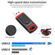 Load image into Gallery viewer, 64GB USB 3.0 Flash Drive, JUANWE Thumb Drive 3.0 High Speed Jump Drive, Portable USB Drive with LED Indicator for PC Laptop Backup Storage Data
