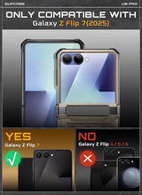Load image into Gallery viewer, SUPCASE for Samsung Galaxy Z Flip 7 Case with Built-in Stand &amp; Belt-Clip (Unicorn Beetle Pro), [Hinge Protection] [Front Tempered Glass Screen Protector] Full Body Military-Grade Phone Cover, Desert
