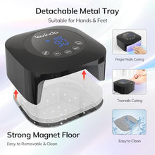 Load image into Gallery viewer, UV Light for Nails, Lavinda UV Nail Lamp 54W Rechargeable Nail Dryer Gel Polish Light with Large Touch Display, Professional Fast Curing Lamp with 4 Timer Setting Auto Sensor for Salon &amp; Home
