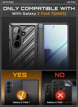 Load image into Gallery viewer, SUPCASE for Samsung Galaxy Z Fold 7 Case with Kickstand (UB Pro), [Built-in Tempered Glass Screen Protector] [Hinge Coverage] [Military-Grade Protection] Full-Body Heavy-Duty Rugged Phone Case, Black
