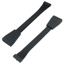 Load image into Gallery viewer, COMeap (2-Pack) USB 3.0 Header Extension Cable, Small Mini USB 3.0 19/20 Pin Internal Adapter for Motherboard 5.9-inch (15cm)
