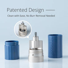 Load image into Gallery viewer, 1Zpresso Q Air Manual Coffee Grinder-Blue, Mini Slim Travel Sized Fits in the plunger, Stainless Steel Conical Burr, Numerical Adjustable Setting for Pour Over French Press Cold Brew
