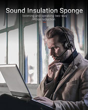 Load image into Gallery viewer, awatrue Wired Headset with Microphone for PC Laptop - 3.5mm Jack On Ear Headphones with Noise Cancelling Microphone for Boom Skype Webinars, in-line Control,Comfortable
