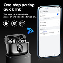 Load image into Gallery viewer, Csasan Wireless Earbuds Bluetooth 5.3 Headphones, 40H Playtime in-Ear Earphones, Mini Bluetooth Earbuds with ENC Noise Cancelling Mic, Deep Bass Stereo Ear Buds, LED Display, IPX7 Waterproof Earphones
