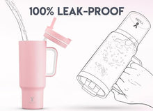 Load image into Gallery viewer, Meoky 40 oz Tumbler with Handle and Flip Straw, 100% Leakproof Tumbler with Lid and Straw, Stainless Steel Insulated Cup, Cupholder Friendly, Keeps Cold for 34 Hours (Blush)
