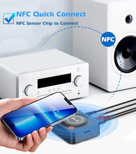 Load image into Gallery viewer, Bluetooth Receiver for Home Stereo, AUX RCA to Bluetooth Adapter for Old Speakers, NFC Wireless Audio Receiver for Music Streaming Sound System, KAIY Convert Wired Speakers to Wireless
