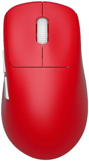 WAIZOWL OGM Pro V2 Wireless Gaming Mouse, Bluetooth 2.4GHZ Mouse Up to 30,000DPI and 8K Polling Rate Featuring PAW3950 and Low Latency for Office and Game ((with 8K USB Receiver) Red)