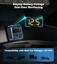 Load image into Gallery viewer, KAIY FM Transmitter Bluetooth Car Adapter, Car Radio Bluetooth Transmitter HandsFree Calling Music Player, FM Radio Adapter 42W Type-C Fast Charging, Support USB Drive

