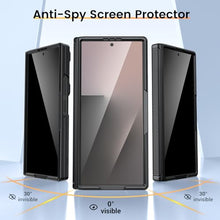 Load image into Gallery viewer, VEGO for Samsung Z Fold 7 Case with Screen Protector [Anti-Peeping][ Built-in Hinge Protection &amp; Slide Camera Cover] Full-Body Shockproof Protective Rugged Kickstand Case for Galaxy Z Fold 7 - Black
