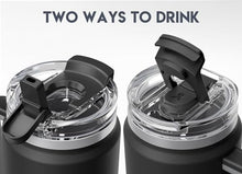 Load image into Gallery viewer, Meoky 40 oz Tumbler with Handle and Straw, Insulated Tumbler with Lid and Straw, Stainless Steel Travel Mug, Keeps Cold for 34 Hours, 100% Leak Proof, Fits in Car Cup Holder (Night)
