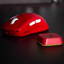 Load image into Gallery viewer, WAIZOWL OGM Pro V2 Wireless Gaming Mouse, Bluetooth 2.4GHZ Mouse Up to 30,000DPI and 8K Polling Rate Featuring PAW3950 and Low Latency for Office and Game ((with 8K USB Receiver) Red)
