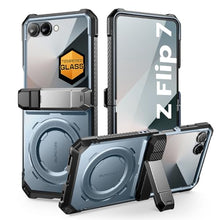 Load image into Gallery viewer, SUPCASE for Samsung Galaxy Z Flip 7 Case with Stand &amp; Front Screen Protector (Unicorn Beetle Grip), [Support MagSafe] [Hinge Protection] Full Body Military-Grade Rugged Back Phone Cover, Tilt
