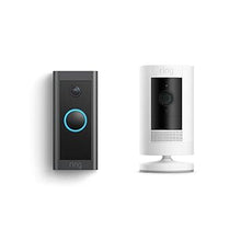 Load image into Gallery viewer, Ring Video Doorbell Wired with Ring Stick Up Cam (White)

