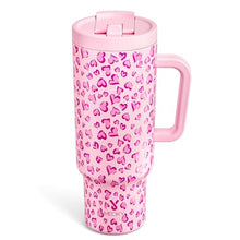 Load image into Gallery viewer, Meoky 40 oz Tumbler with Handle and Flip Straw, 100% Leakproof Tumbler with Lid and Straw, Stainless Steel Insulated Cup, Cupholder Friendly, Keeps Cold for 34 Hours (Love)
