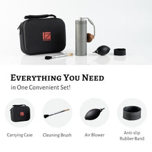 Load image into Gallery viewer, 1Zpresso X-Ultra Manual Coffee Grinder-Midnight Black, Well-built Sturdy Metal Body, Assembly Stainless Steel Burr, Numerical External Setting, Magnet Catch Cup, Faster Grind Efficiency Portable Mil
