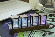 Load image into Gallery viewer, ClocTeck Nixie Tube Clock Walnut Digital Clock, Support Wi-Fi Time SYNC, Alarm &amp; Timer, 12/24H Display, A Retro Gift for Friends
