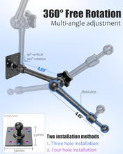 Load image into Gallery viewer, Wukanleng Single Monitor Desktop/Wall Mount Stand - Fits 4.7-15.6'' Monitor, Tablets, Surface Pro - Full Motion Adjustable with Metal Ball Head
