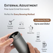 Load image into Gallery viewer, 1Zpresso X-Ultra Manual Coffee Grinder-Pacific Blue, Well-built Sturdy Metal Body, Assembly Stainless Steel Burr, Numerical External Setting, Magnet Catch Cup, Faster Grind Efficiency Portable Mill…

