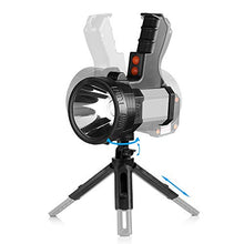 Load image into Gallery viewer, BUYSIGHT Rechargeable Spotlight,Spot Lights Hand held Large Flashlight 1000 lumens Handheld Spotlight Lightweight and Super Bright Flashlight (Aluminium_Alloy Silver)
