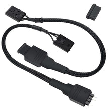 Load image into Gallery viewer, COMeap 4 Pin RGB Adapter for Corsair Commander Pro, RGB Hub, Commander Core XT and Lighting Node Pro, 4pin RGB Splitter Sleeved Cable, Connect to 5V 3-Pin ARGB Devices 7-in (Pack of 2
