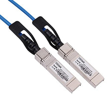 Load image into Gallery viewer, [Blue Colored] 0.5m 10G SFP+ DAC Twinax Cable, 10Gbase-CU SFP+ Copper Cable, Compatible for Cisco SFP-H10GB-CU0.5M, Ubiquiti, Juniper, Mellanox, Mikrotik, Netgear, Supermicro, Open Source Switches
