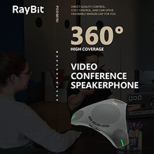 Load image into Gallery viewer, USB Speakerphone with Dual Hub - Conference Room Omnidirectional Microphone and Speaker, Computer Speakers with Microphone for Home Office, 360° Voice Pickup &amp; Noise Reduction Mics for 8-10 People

