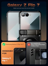 Load image into Gallery viewer, SUPCASE for Samsung Galaxy Z Flip 7 Case with Stand &amp; Front Screen Protector (Unicorn Beetle Grip), [Support MagSafe] [Hinge Protection] Full Body Military-Grade Translucent Back Phone Cover, Black
