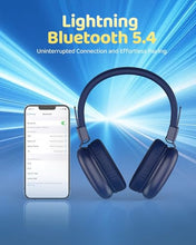 Load image into Gallery viewer, awatrue Kids Bluetooth Headphones, Wireless Headphones with HD ENC Microphone, 50 Hours Playtime, Safe Volume, Type C Fast Charging, Foldable On-Ear Headphone for Children/Teens/Smart Device(Blue)
