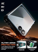 Load image into Gallery viewer, SUPCASE for Samsung Galaxy Z Flip 7 Case with Stand &amp; Front Screen Protector (Unicorn Beetle Grip), [Support MagSafe] [Hinge Protection] Full Body Military-Grade Rugged Back Phone Cover, Tilt
