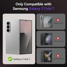 Load image into Gallery viewer, Maxdara for Z Fold 7 Case [Compatible with Magsafe], Hinge Protection and Built-in Screen Protector Magnet Magnetic Translucent Cover for Samsung Galaxy Z Fold 7 (Black)
