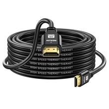 Load image into Gallery viewer, jojobnj HDMI Cable 25ft, 4K@60Hz, 18Gbps High Speed HDMI 2.0 Cord, Ultra HD,Ethernet Audio Return,Video 4K,1080p,3D,Arc, HDR Compatible with Xbox,PS5/PS4,HDTV,Laptop ect(Black)
