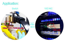 Load image into Gallery viewer, Wiitek 10G SFP+ to RJ45 Copper Modules, 1.25G/2.5G/5G/10GBase-T Ethernet to SFP+ Transceiver Compatible for HPE Blade System 813874-B21 HPE ProCurve &amp; HPE Aruba(Cat 6a/7 or Better, 30-Meter)
