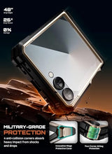 Load image into Gallery viewer, SUPCASE for Samsung Galaxy Z Flip 7 Case with Stand &amp; Front Screen Protector (Unicorn Beetle Grip), [Support MagSafe] [Hinge Protection] Full Body Military-Grade Rugged Back Phone Cover, Desert
