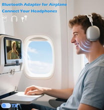 Load image into Gallery viewer, Airplane Bluetooth Adapter for AirPods Headphones, Bluetooth Transmitter for TV Headphones, Wireless Audio Receiver for Home Stereo, 3.5mm AUX Adapter for Car, KAIY Wireless 5.4 Transmitter Receiver
